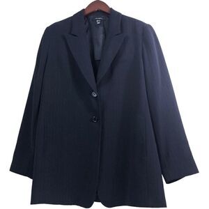 Louben Vintage Black Two Buttons Jacket Blazer